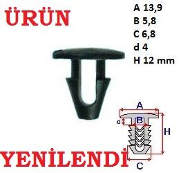 DB TOZ LASTİK KLİPSİ